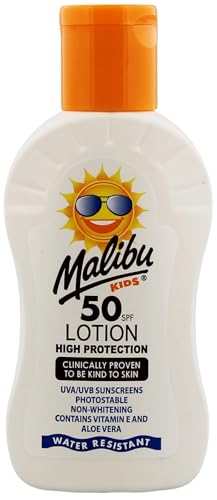 Malibu Kids SPF 50 Sun Lotion Moisturising Kids Sunscreen for Body 100ml