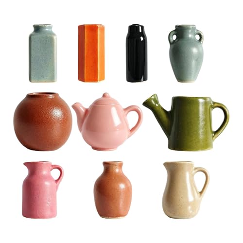 Pequeñas pegatinas de cerámica divertidas 3D en pack de 10 jarrones magnéticos para regalar 2