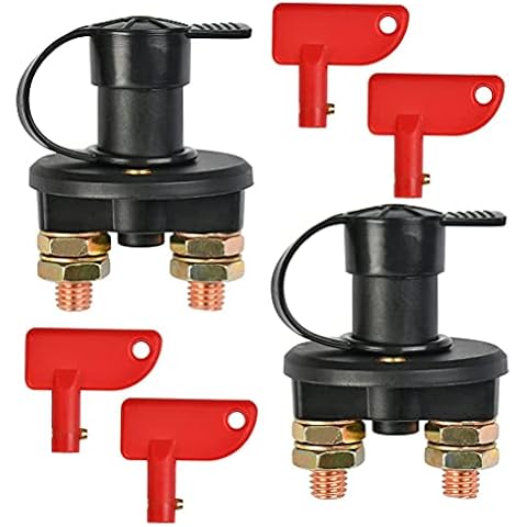 Gebildet 2pcs Interruptor de Desconexión de la Batería del Coche Cover