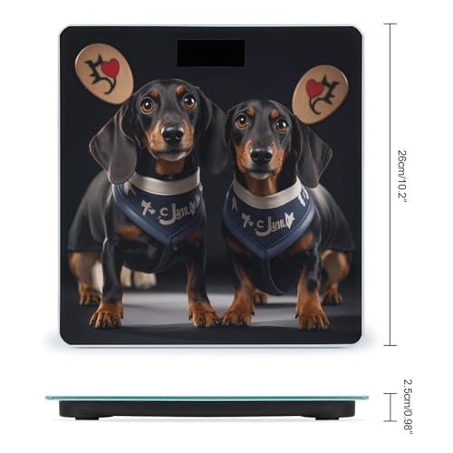 Báscula Digital de Baño I Love My Dog Dachshunds miniatura 2