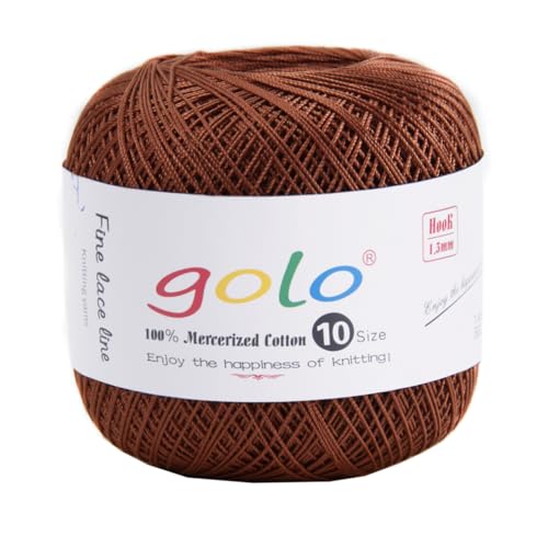 Image of golo Crochet Thread Crochet Yarn for Crocheting Cotton Yarn for Hand Knitting 204