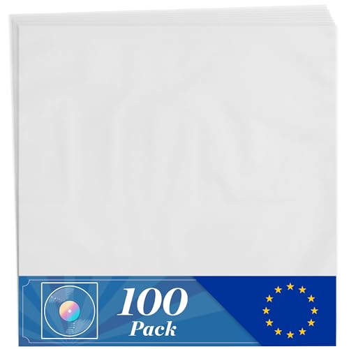 Pochettes intérieures vinyles Claev transparentes lot de 100 protections 30,5 x 30,5 cm