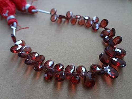 Grenat rubelite perles briolettes de 6 mm pour créer vos bijoux d'été