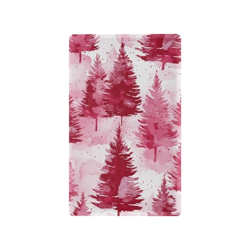 Hot Pink Marble Red Pine Trees Decorative Covers for Electrical outlets Cute Light Switch Covers Wall Plate tapa para Switch de luz Duplex Outlets