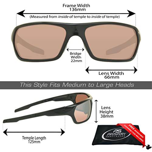 Image of proSPORT Blue Light Reducing High Definition HD Lens Sunglass TR90 Sport Frame Men Women