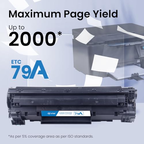 Image of EVM ETC 79A Toner Cartridge - Compatible with HP LaserJet Pro M12a / M12W; MFP M26a / M26w M26nw - 1 Year Warranty (ETC-79A)