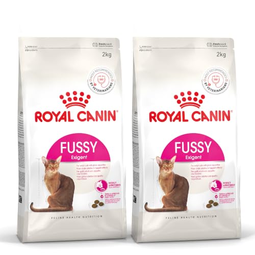 Image of Royal Canin Fussy Exigent Cat Dry Food, Supports Digestive Health, Enhances Overall Vitality, 2 kg (Pack of 2)