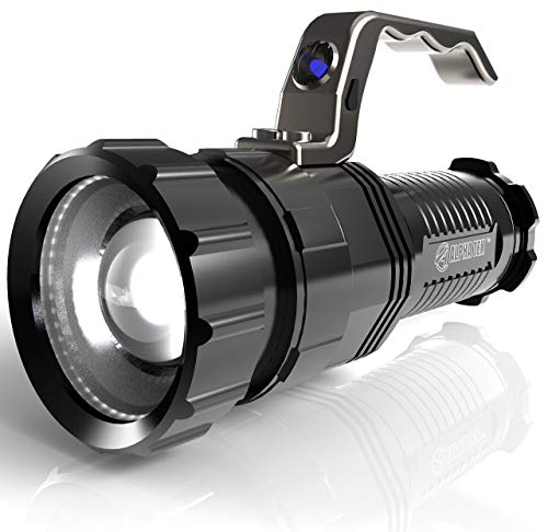 2800 LUMEN | HIGH OUTPUT | RECHARGEABLE | ZOOMABLE Floodlight to Spotlight | X-Lamp XM-L2 CREE LED (20% Brighter Than T6 LED) TACTICAL FLASHLIGHT | (NO Battery Included)
