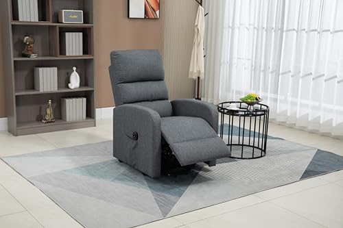 DUPI Sillón Relax Eléctrico Confort | Reclinable y Elevable con Mando a Distancia | Levanta Personas | Tela Poliester 100% | Sillón Relajante USB 3.0 | Gris - imagen 7