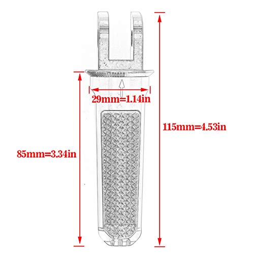 Antiscivolo poggiapiedi Pedane Anteriori Pedane