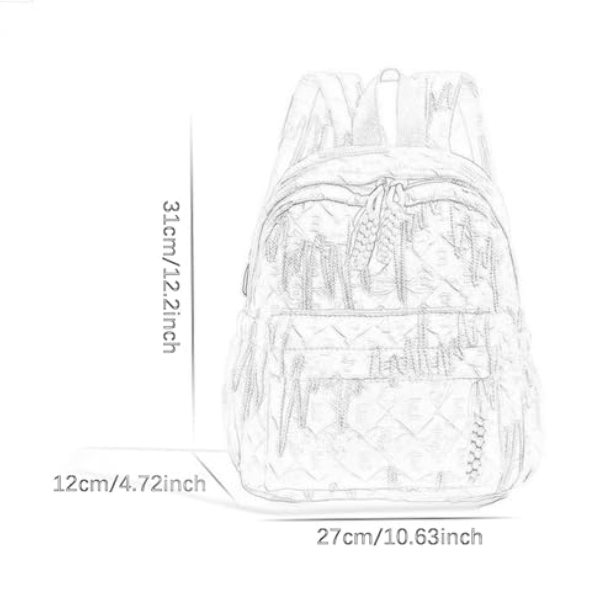 Kids Backpack Chic Large Capacity Book Bag, Stylish Design