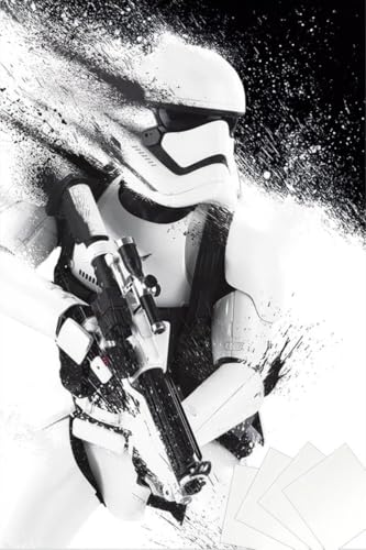 Star Wars: Episode VII - The Fordce Awakens - Movie Poster (Stormtrooper) (Size: 24" x 36") (Poster & Strip Set)