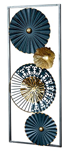 PEALOVCOM 4 Pz Decorazione Parete Metallo Fiori Fiori in Metallo da Parete 18*18cm Decorazione da Parete Floreale in Metallo Fiori Metallo da Appendere per Casa, Camera da Letto, Soggiorno, Giardino