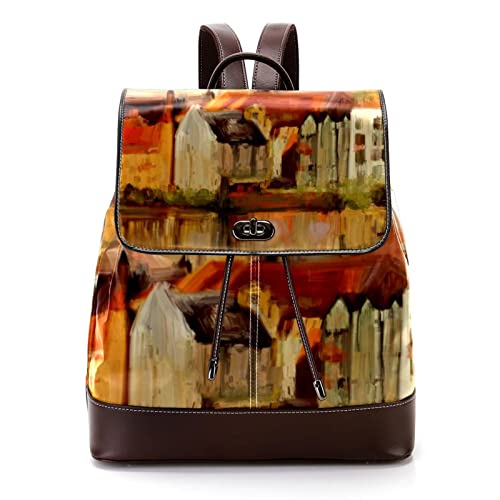 Sac à dos nuages en cuir PU coloré pour adulte et étudiant - Multicolore 03