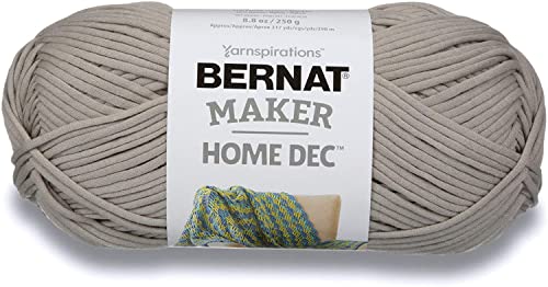 Bernat Maker Home Dec Clay Yarn - 2 Pack of 250g/8.8oz - Cotton - 5 Bulky - 317 Yards - Knitting/Crochet