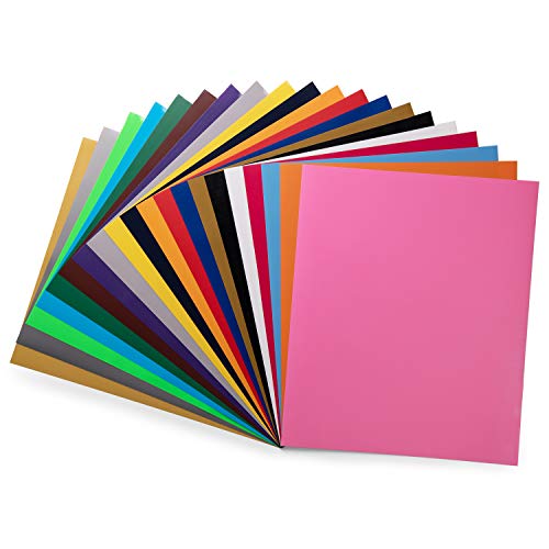 PU HTV Vinyl Bundle 20 Pack 20 Assorted Colors 12