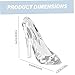 CNAFGBGG 1pc Cinderella Slippre de Vidrio Cristal acrílico Tacos Altos Zapatos Adornos Zapatos de Cristal para Mujer Tacones Altos para Bodas y cumpleaños Imagen de CNAFGBGG 1pc Cinderella Slippre de Vidrio Cristal acrílico Tacos Altos Zapatos Adornos Zapatos de Cristal para Mujer Tacones Altos para Bodas y cumpleaños