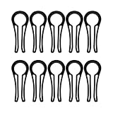 Bekecidi 10 protectores de estufa de gas, cerraduras de horno de seguridad para niños, protector contra incendios de plástico a prueba de bebés, perilla de estufa de gas, clips de bloqueo para