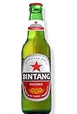  6 x Bintang Lager Bier aus Indonesien 0,33 l Flasche inkl. Pfand (5,41E/L)