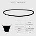 uxcell AX32 EPDM V-Belt, Raw Edge Cogged Industrial Rubber V Belt 1/2