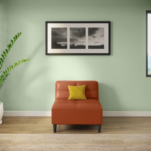 Image of Interio by Godrej Suez 1-Seater Synthethic Leather Sofa