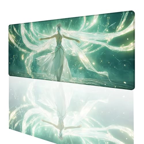 Tapis de souris gaming XXL grand format avec bords à coutures