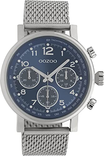 Oozoo Timepieces Herren Uhr - Armbanduhr Herren mit Milanaiseband | Hochwertige Uhr für Männer - Edle Analog Herrenuhr in rund C10700