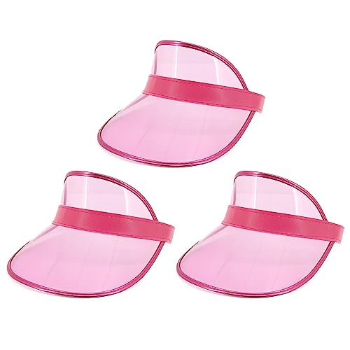 Image of Surkat Plastics Clear Sun Visors UV Protection Hat Cap Headwear Sunhat for Golf Tennis Beach Cycle