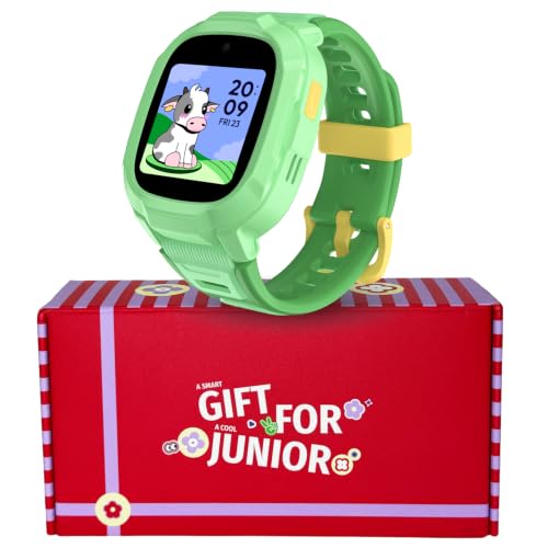 Image of Noise Junior Explorer 2 Delight Gift Box - Smart Watch for Kids with 4G SIM Compatibility, 2-Way Video & Voice Calling, Geofencing, Real-Time Location Monitoring via Google Maps (Happy Meadow)