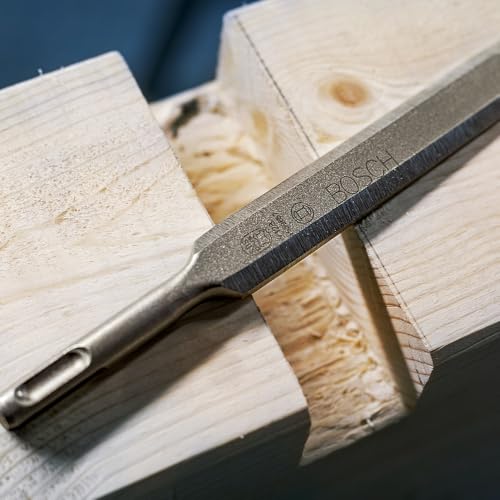 Bosch Accessories Ciseau à Bois SDS Plus, 125mm Tranchant de burin, 175mm Longueur Gris