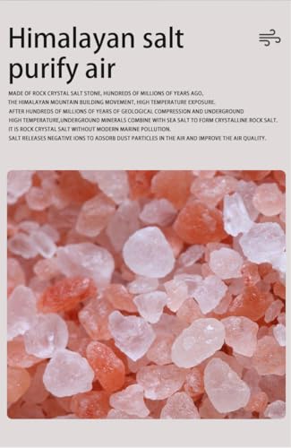 Image of QIWA Flame Aroma Diffuser & Cool Mist Humidifier with Himalayan Salt Crystals | 7-Color Ambient Night Light | Essential Oil Fragrance Diffuser for Home, Bedroom, Office, Living Room & Relaxation
