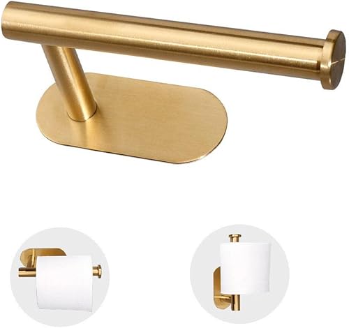 Miniatura 10 de Soporte de papel higiénico para baño, soporte autoadhesivo para rollo de pared, acero inoxidable SUS304, sin perforación, soporte para pañuelos en