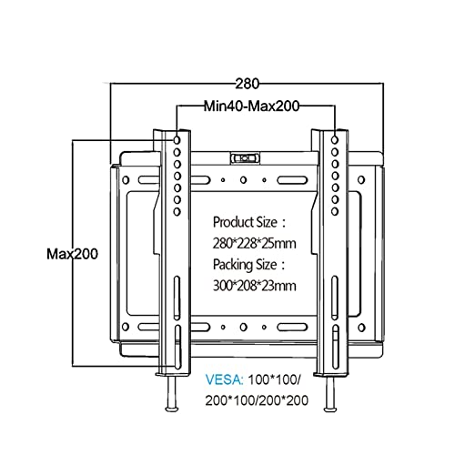 Fixed TV Wall Mount Bracket Fixed Flat Panel TV Stand Holder Frame for 14-32 Inch Plasma TV HDTV LCD LED Monitor3
