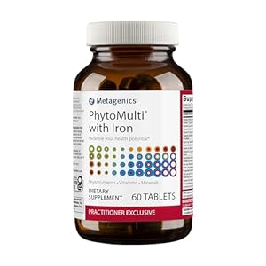 Metagenics PhytoMulti Tablets with Iron – Daily Multivitamins with Phytonutrients – Multivitamin for Men & Women – PhytoMulti Vitamin Supplement – with Iron, Zinc & B6 Vitamins – 60 Tablets