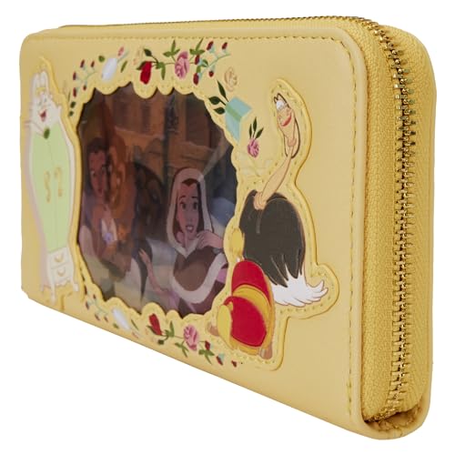 Image of LOUNGEFLY Disney Princess Beauty and The Beast Belle LENTICULAR Wristlet