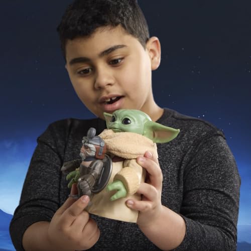Star Wars Câlins Grogu, Figurine électronique de 16,5 cm et Anzellan, Jouets The Mandalorian & Grogu pour Enfants, à partir de 4 Ans