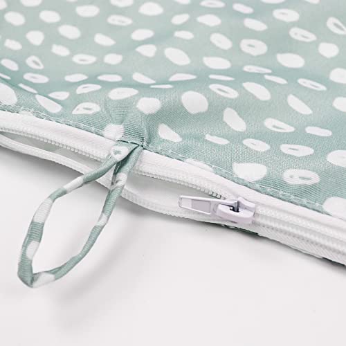 High Chair Cushion, New Type High Chair Cover Pad/Pad For High Chair,Highchair Cushion For Ikea Antilop Highchair,Built-In Inflatable Cushion,Baby Sitting More Comfortable (Fresh Leaf Pattern) #TOP4