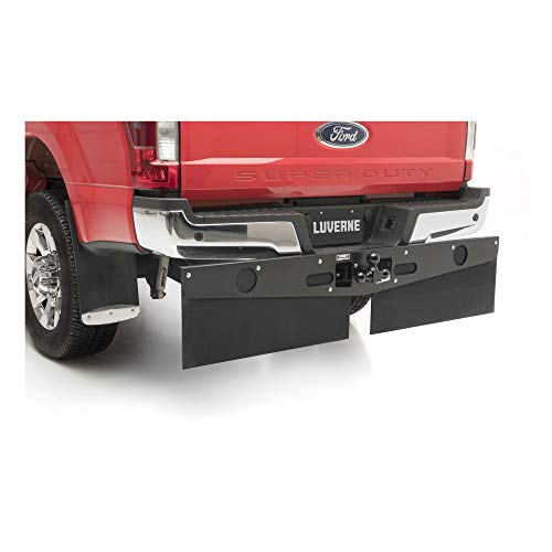 LUVERNE 255200 15-Inch Long Textured Rubber Tow Guard Hitch-Mounted Mud Flaps for 2, 2-1/2 or 3-Inch Ball Mount Shank