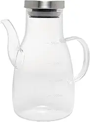 WOLFF - Galheteiro de Vidro Borosilicato com Tampa de Metal Bold 500ml