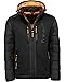 Produktbild Geographical Norway Beachwood Men - Winterjacke Hooded Herren Parka - Warme Daunenjacken Steppjacke - Jacke Wattierung Warm Futter (Schwarz L)