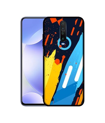 Image of Abstract Stripes Geometric Figures Design Premium 2D Printed Metal Back Case Cover for Mi Redmi K30 4G / Poco X2 4G