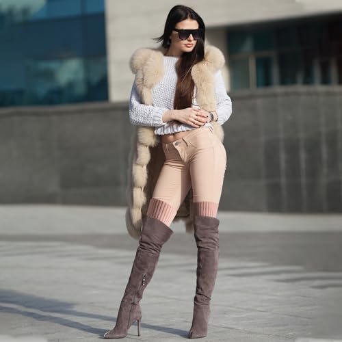 Image of Passionbility Leg Warmers for Women - Leg Warmers 80s Ribbed Knitted Long Socks for Party Sports