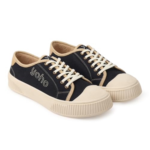 Image of YOHO Canvas CZ Sneakers for Women | Lightweight Casual Shoes | Everyday Comfort, Breathable Fit, Durable Grip Sole, Versatile Slip-On or Lace-Up Style, Trendy