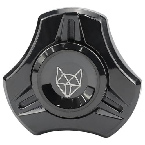 Image of FREELOVE Premium Metal Fidget Spinner for Adults, Stainless Steel Heavy Silent Spinner with Precision Bearing, Small Office Desk Toy & EDC for Stress Relief Focus ADHD, Mini Black