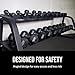 Mayhem Strength Hex Dumbbell Rack - Strength Training Equipment Stand - Weight Storage for Strength, Weight Lifting, Gym & Home Workouts - Three-Tier Rack