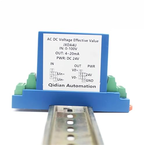 Transductor de voltaje DC de 0-1000V y montaje DIN35mm para control industrial 6