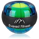 EVEREST FITNESS bola energética para el entrenamie...: ENTRENAMIENTO RÁPIDO Y EFICAZ: Con esta bola giroscopica mano entrenas la muñeca y los hombros con ejercicios cortos y eficaces, incluso en un breve descanso. ANTEBRAZOS, BÍCEPS, TRICEPS, HOMBROS: La pelota de entrenamiento gyroscope es perfecta para...