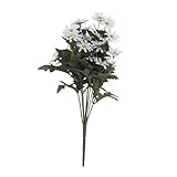 Zxebhsm Künstliche Blumen Langen Stiel Daisy Blume Zweig Simulation Gefälschte Blume Garten Wohnzimmer Dekoration Boden Display Künstliche Blumen (Farbe : White)