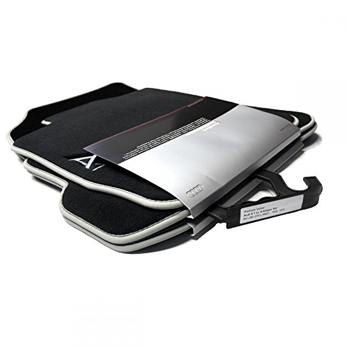 Tapis de sol Audi textile pour trajets quotidiens, confort noir et gris