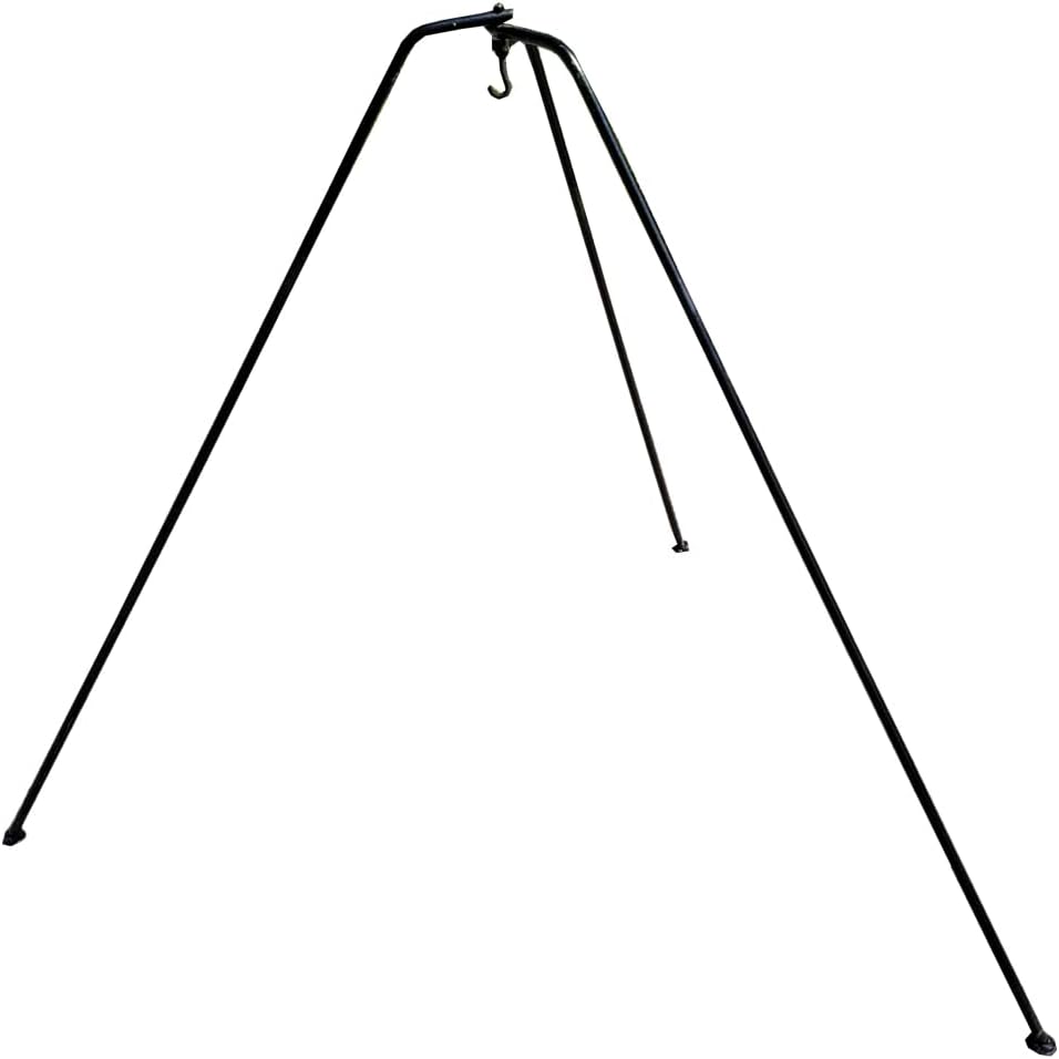 Medieval Renaissance Viking Cooking Outdoor Folding Cast Iron Tripod Stand Camping Hunting